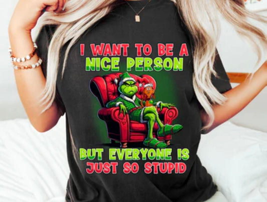 I want to be a nice person