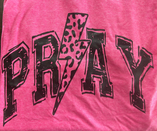 Pink Pray T Size Medium